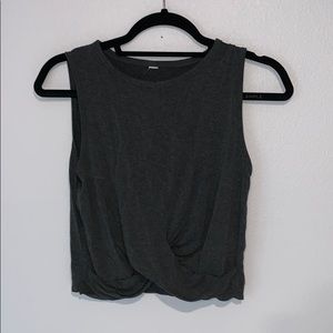 ALO cropped gray tank
